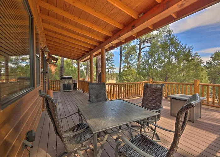 Ferienhaus < 4 Mi To Fool Hollow Lake: W/ Tranquil Deck Show Low